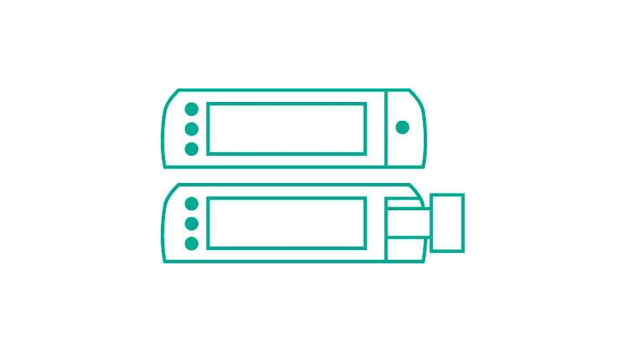 Space® plus pumps and a mobile phone